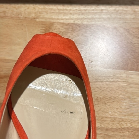 Talbots ladies wedge dress shoes size 9.5. Orange suede. Preowned good condition - Picture 16 of 16